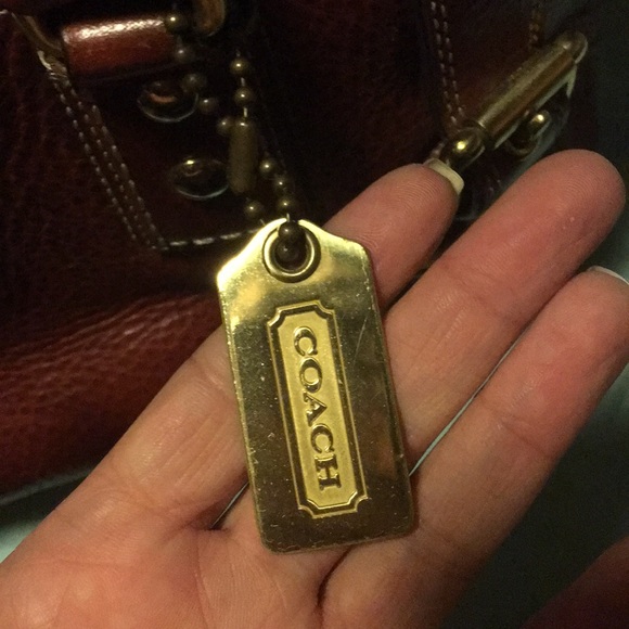 Coach expandable buckle should bag. Tobacco color - Picture 7 of 8